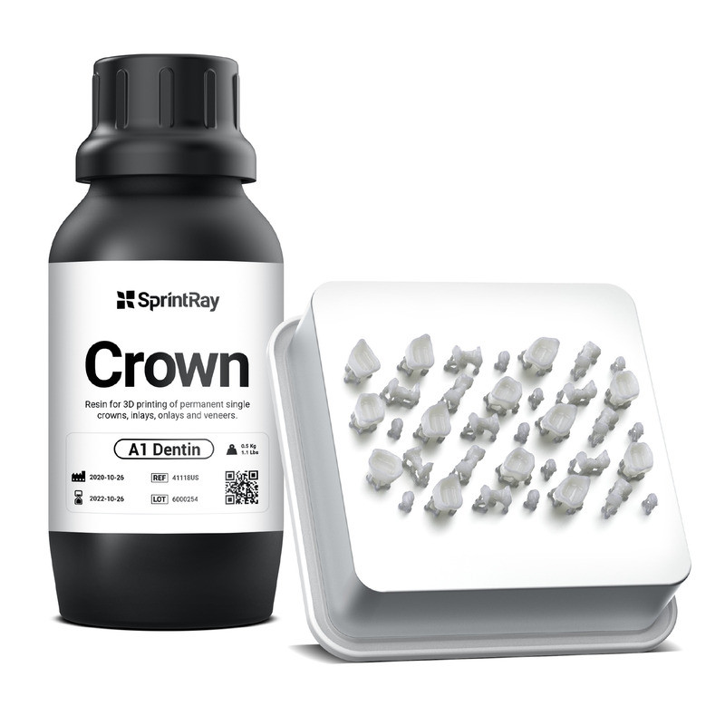 Résine SprintRay Crown A1 - 500 ml