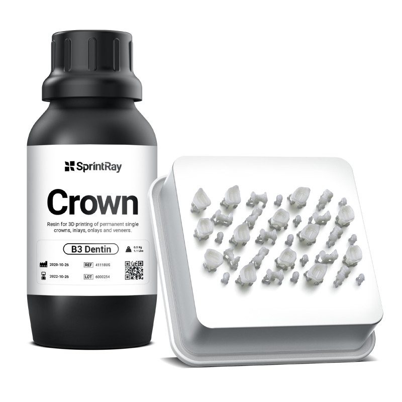 Résine SprintRay Crown B3 - 500 ml